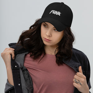 'Punk' White Logo Cap