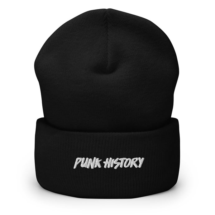 'Punk History' White Logo Beanie