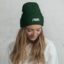 Load image into Gallery viewer, &#39;Punk&#39; White Logo Beanie