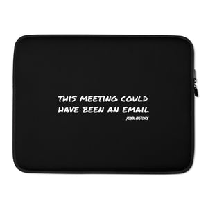 'This Meeting' Laptop Sleeve