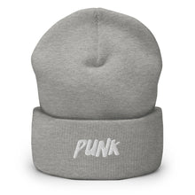 Load image into Gallery viewer, &#39;Punk&#39; White Logo Beanie