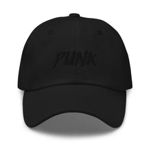 Load image into Gallery viewer, &#39;Punk&#39; Black Logo Cap