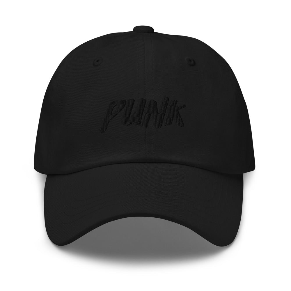 'Punk' Black Logo Cap