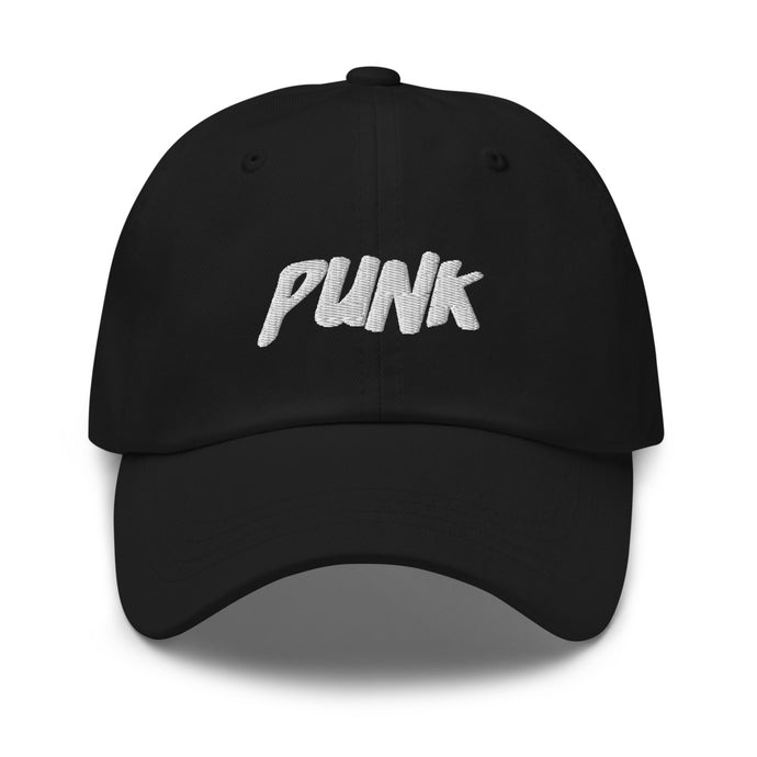 'Punk' White Logo Cap