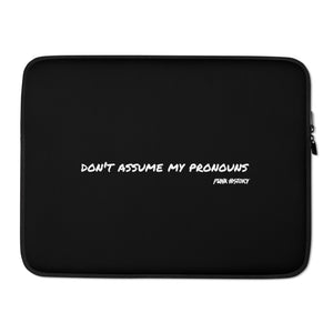 'Pronoun' Laptop Sleeve