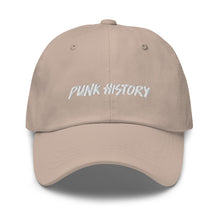 Load image into Gallery viewer, &#39;Punk History&#39; White Logo Cap