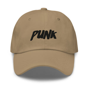 'Punk' Black Logo Cap