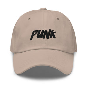 'Punk' Black Logo Cap