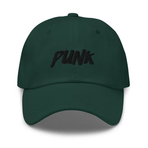 'Punk' Black Logo Cap