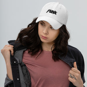 'Punk' Black Logo Cap