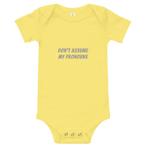 'Pronouns' Onesie