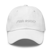 Load image into Gallery viewer, &#39;Punk History&#39; White Logo Cap