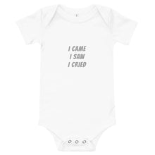 Load image into Gallery viewer, &#39;I Cried&#39; Onesie