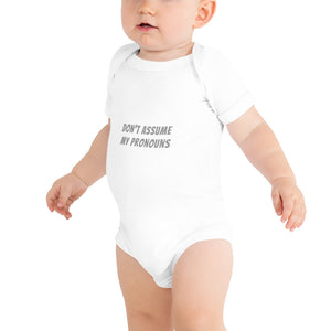 'Pronouns' Onesie