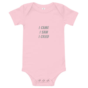 'I Cried' Onesie