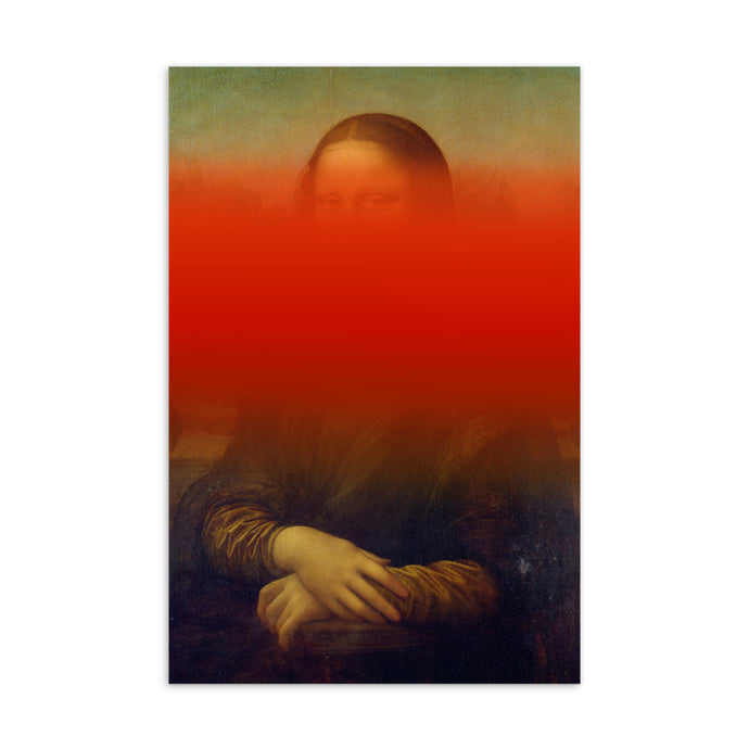 'Mona Lisa Gradient' Postcard