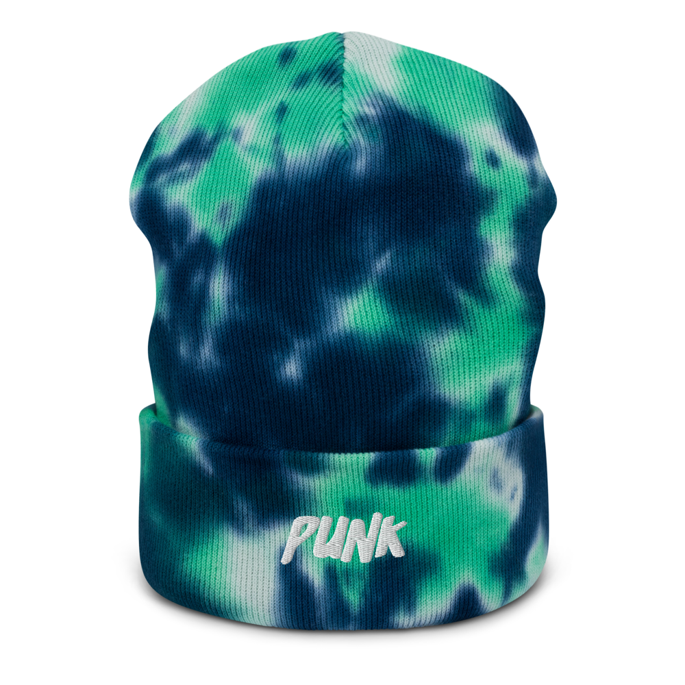 'Punk' Tie-dye Beanie